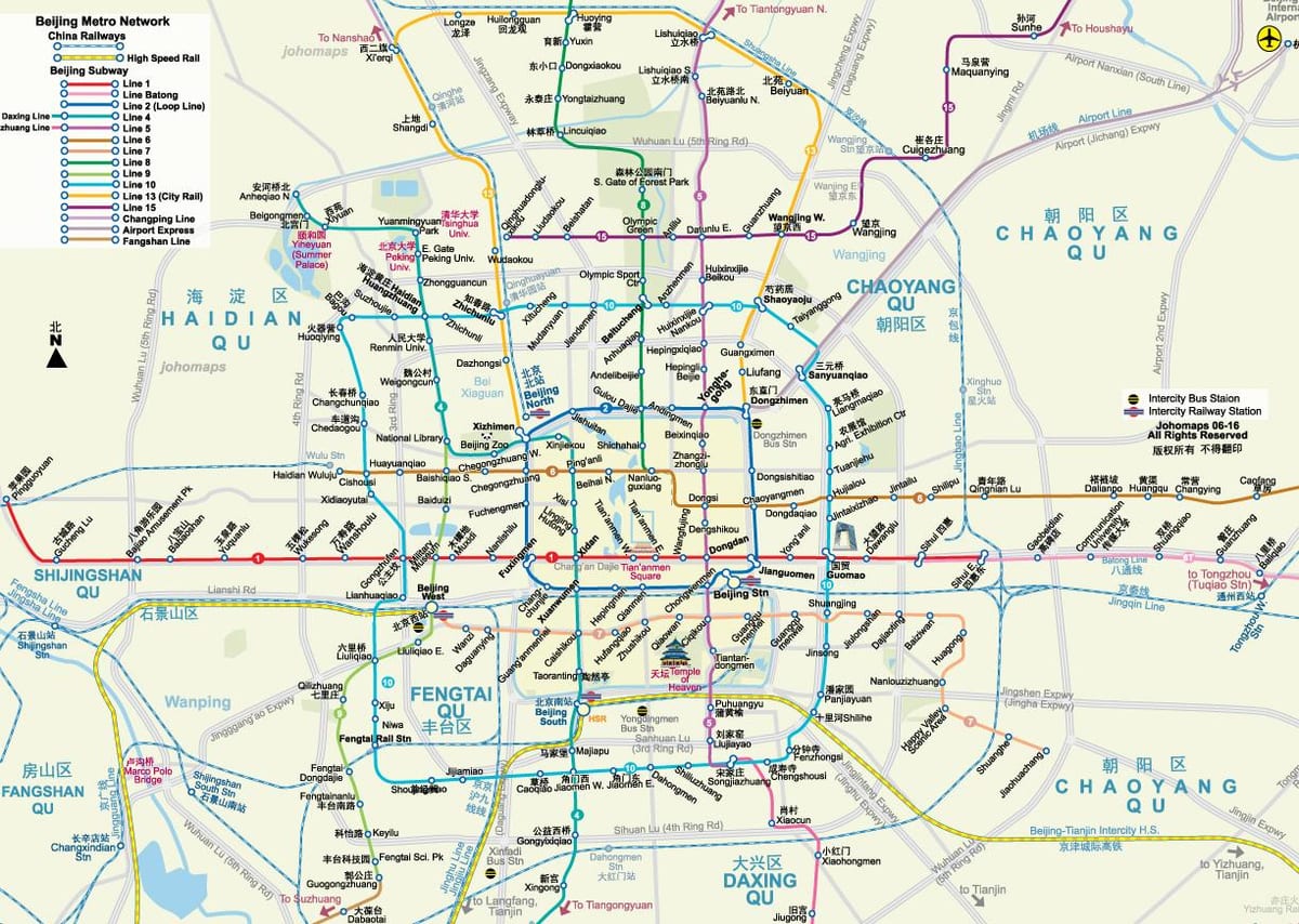 பெய்ஜிங் mtr வரைபடம்