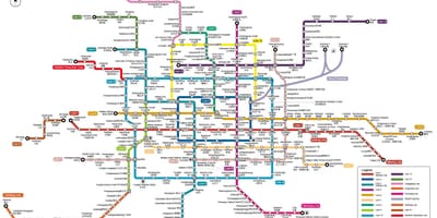 வரைபடம் பெய்ஜிங் சுரங்க ரயில் நிலையம்