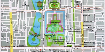 வரைபடம் பெய்ஜிங் tourist attractions