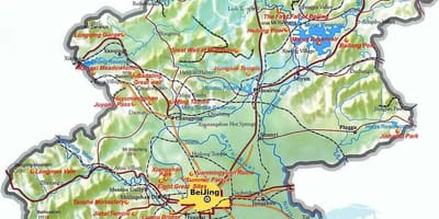 வரைபடம் பெய்ஜிங் topographic